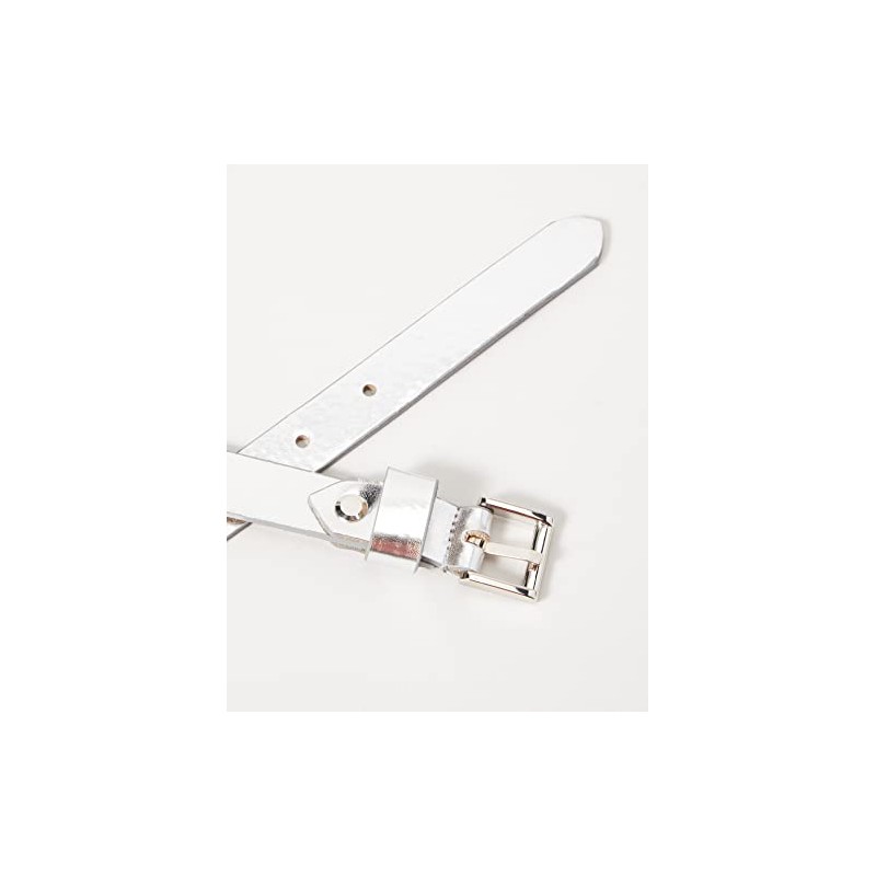 MGM Dolce Women's Belt, Silver (Light Silver)