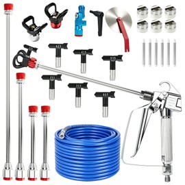 22Pcs Airless Paint Sprayer Gun Kit, 3600PSI