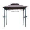 GOJOOASIS Grill Shelter Replacement Canopy Roof ONLY FIT for Gazebo Model LPS85AZ