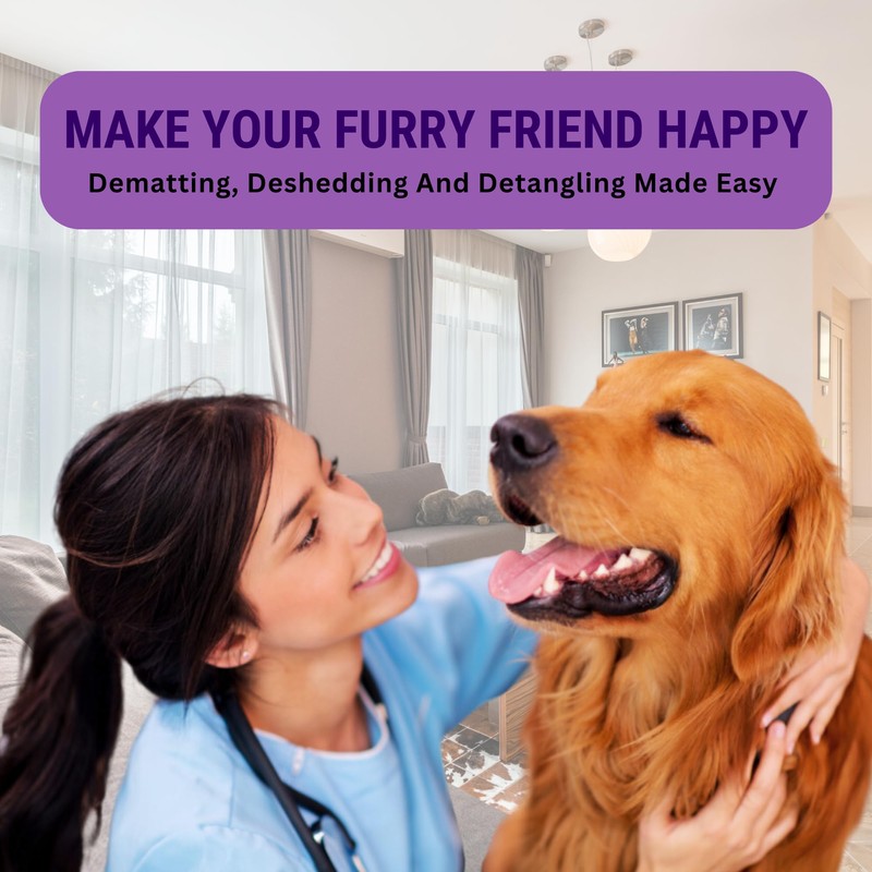 Dog Brush (Purple, Original)