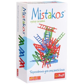 Trefl, Mistakos, Higher Rungs, Skill Game, Family Game, 24 Ladders, Various Shapes, Tower Building, Building Structures, Ladder Tower, Mixing Sets, Family Game for Children from 5 Years