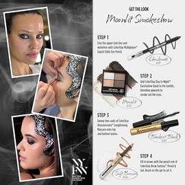 Paleta de sombras de ojos de Revlon, ColorStay de día a noche hasta 24 horas de maquillaje de ojos, aterciopelado, pigmentado, acabado mate y brillante, 555 Moonlit, 0.25 onzas