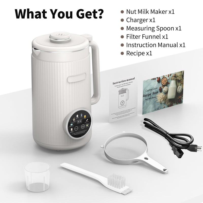 ANHANE 35oz Nut Milk Maker Machine: 8-in-1 Soy Milk Maker