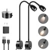 Wall Mounted LED Reading Light with 15" Flexible Gooseneck, Focused