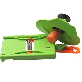 JOSKO Produkte Vegetable Slicer, Peeler and Julienne Strips Cutter with Finger Guard, Orange/Green