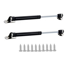 GDQLCNXB 20N/4.4 lb Gas Strut Cabinet Hinge Safety Lift Support, Gas Struts Soft Open Lid Hinge for Cabinet Toy Box, 6 inch Length Black 2Pcs