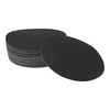 X AUTOHAUX Sandpaper Hook & Loop Sanding Sheets 180x180mm Black