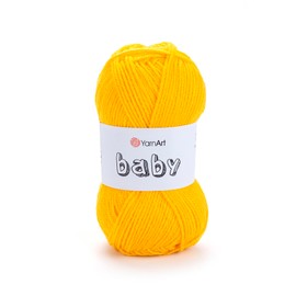 YarnArt Baby 100% Acrylic Knitting Yarn – 50g (150m) | Ultra-Soft & Lightweight | Baby & Kids’ Sensitive Skin Safe | Durable & Easy to Work with | Perfect for Knitting & Crochet (Baby, 32)