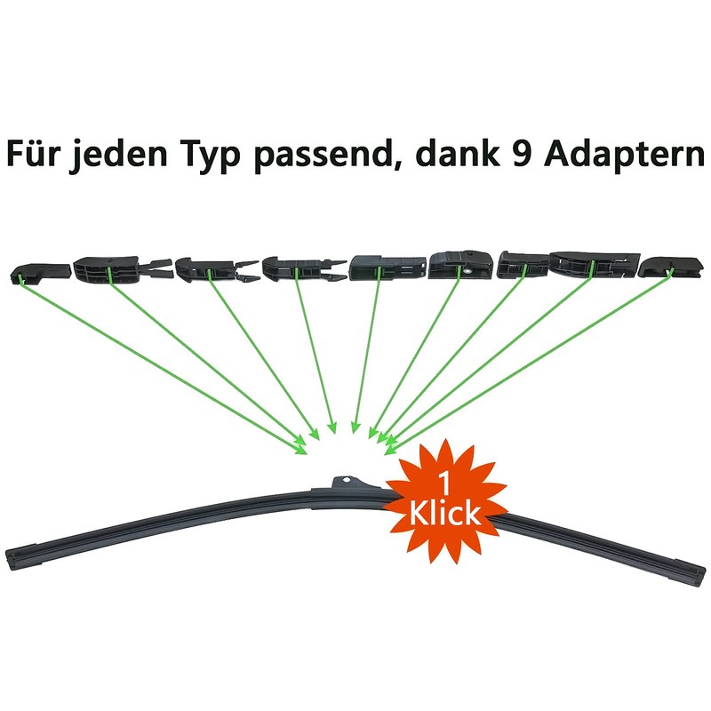 Recambo Windscreen Wiper Compatible with MB Sprinter W906 2006-2018 VW