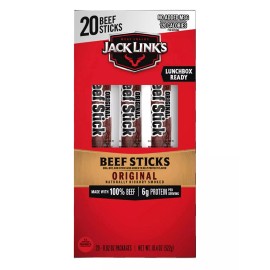 Jack Link 2 x BOXES Jack Link's Beef Sticks Original 100% Beef 6g Protein 0.92 Oz (40 Cnt