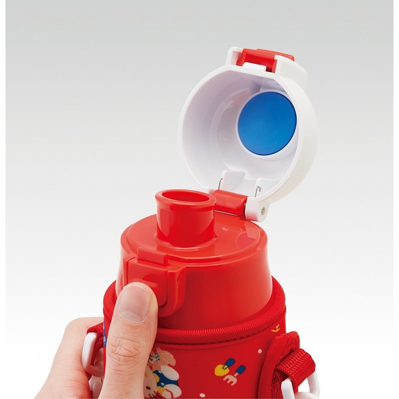 スケーター(skater) 子供用 ステンレス 水筒 直飲み 470ml ハローキティ 子供に優しい軽量タイプ 女の子 専用カバー付き