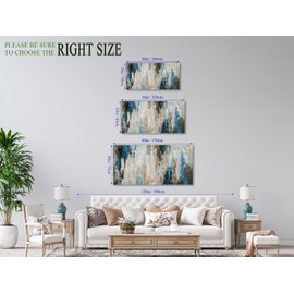 arteWOODS Abstract Wall Art Canvas Pictures Wall Decor Modern Abstract Artwork Contemporary Wall Art Decor for Bedroom Living Room Bathroom Kitchen Office Home Framed Ready to Hang 20" x 40"