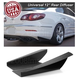 Unbranded 12" Gen 3 Rear Bumper Lip Winglet Apron Splitter Diffuser Canard Spat For Nissan