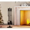 Fire Beauty Fireplace Tools, 5 Pieces Fireside Accessories Fire Kit