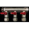 Unbranded 3/4" 3-Loops Ball Valve Brass PEX Manifold for 1/2"