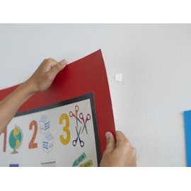 VELCRO Brand Damage Free Poster Hanging Strips | Removable Decorate Without Damaging Your Walls | Hang Photos, Lightweight Frames, Create Wall Collages | Squares, 8 Sets