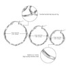 OIDEA Women's Earrings 3 Pairs Ear Studs Twisted Hoop Earrings