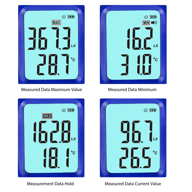Digital Illuminance Meter High Accuracy Multifunctional Digital Light Meter for