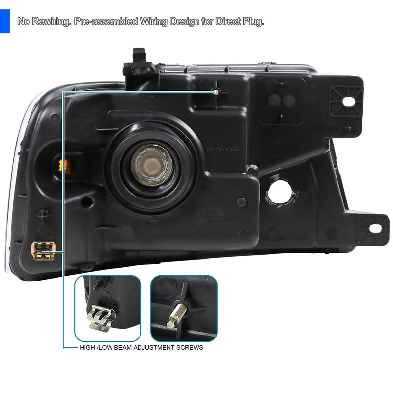 SPEC-D TUNING Smoke Headlights Compatible with 2004-2008 Ford F150 2006-2008