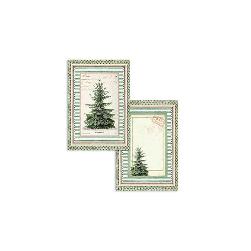 Stamperia Winter Botanic Scrapbooking Cards sbbpc06