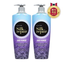 elastin LG Household & Health Care Elastin Silk Repair Baby Powder Conditioner 550ml x 2 / LG생활건강 엘라스틴 실크리페어 베이비 파우더 컨디셔너 550ml x 2개
