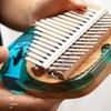 17 Keys Beech Wooden Thumb Finger Piano Mini Portable Musical