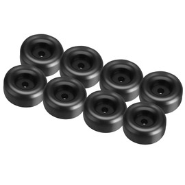 TonGass 1" Tall Trailer Ramp Door Bumpers Universal Fit Bumper with 7/16" Screw Holes Premium Thick Automotive-Grade Rubber Bumpers Round Rubber Bump Stops Suitable for Truck Tailgate (8-Pack)