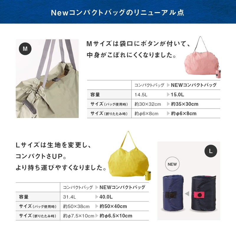 [New Renewal Model] Shupatto Compact Bag M YORU