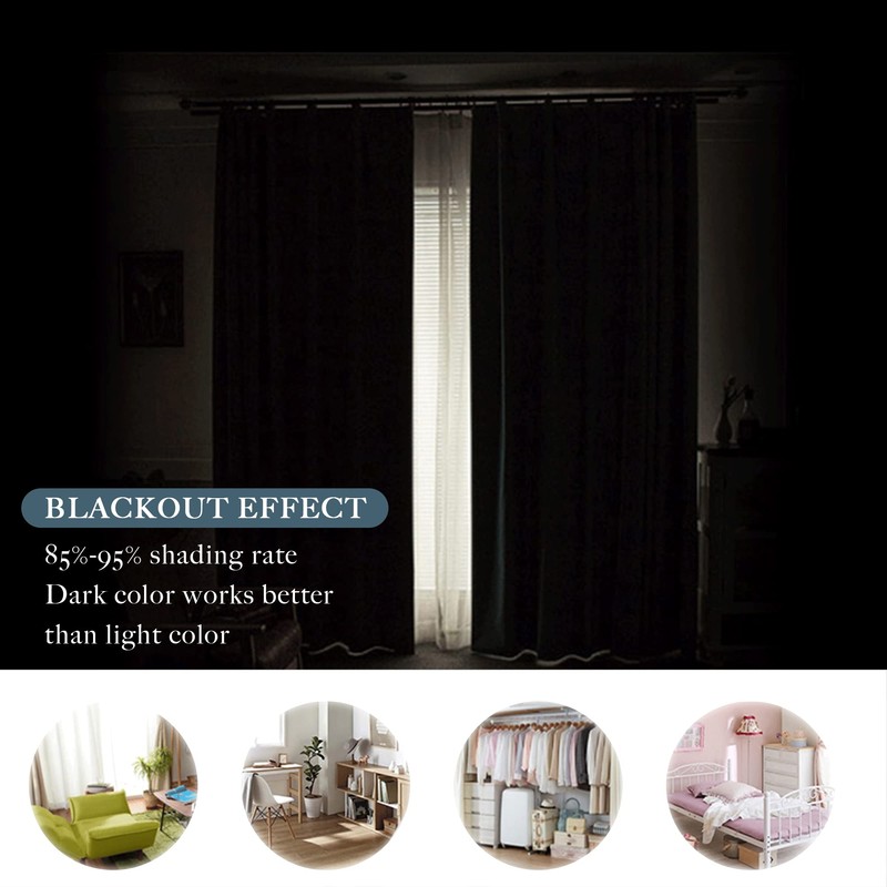 PONY DANCE Short Curtains Half Window Curtains for Kitchen, Privacy