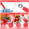 LemonRoad 4 Pcs Tomato Corer Tool Strawberry Huller Stem Remover