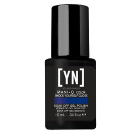 Young Nails Mani-Q Color Gel Polish - Soft Gel Nail Polish for Natural Nails, Nail Enhancements, Builder Gel, Fast Curing LED/UV Soak-Off Gel, Use w/Gel Base & Top Coat, 1/3 oz, Shock Yourself
