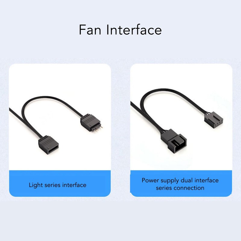 ARGB Chassis Fan 140x140x25mm Synchronized Light Quiet Heat Dissipation Cooling