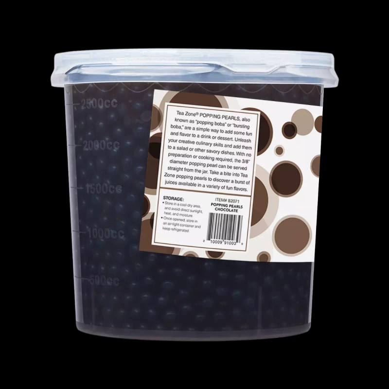 Tea Zone Chocolate Popping Pearls/ Popping Boba (B2071, 7 lbs)
