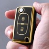 OATSBASF Car Key Case for Peugeot, Key Case Cover for