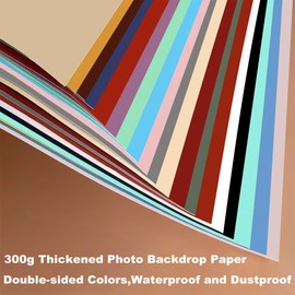 40 Colors Photography Backdrops for Product and Food 20PCS 34x17inch Small Background for Tabletop Photography