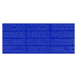 Graphic Products Duro 2-inch Gothic Vinyl Letters and Numbers Set, Blue