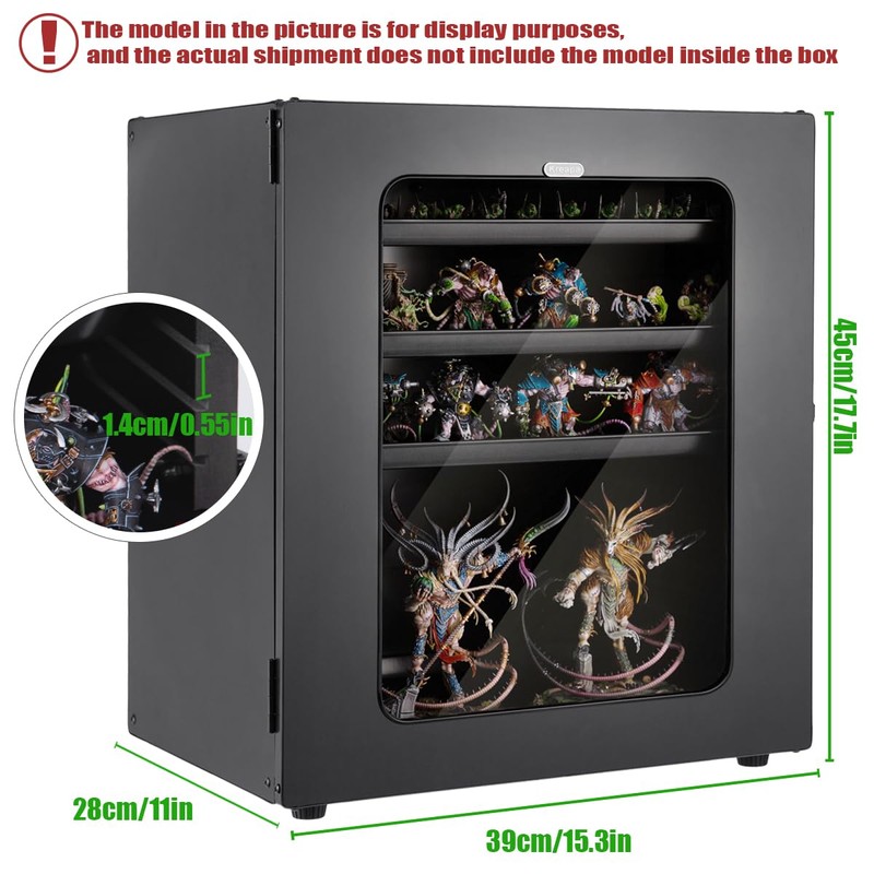 Kreapa Miniature Storage Case, Minatures Transport Case, Stackable Miniature Carrying