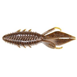 X-Zone Lures 17310 Adrenaline Bug, Green Pumpkin Black Flake 4" Adrenaline Bug, Green Pumpkin Black Flake, 4"