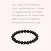 day.berlin Premium Men's Pearl Bracelet with Real 8 mm Gemstones,