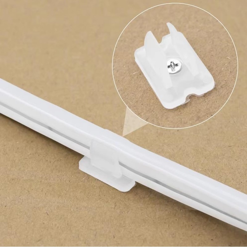 30PCS Waterproof Neon Light Fixing Clamps Brackets LED Strip Mounting