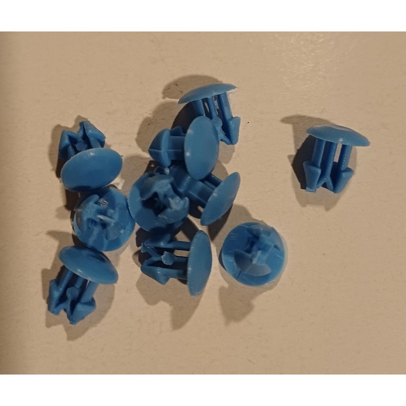 Kit 20 Pezzi Bottoni Fissaggio Targa Portatarga in Plastica per