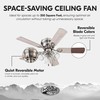 Portage Bay Ceiling Fans Renton 42" Brushed Nickel Indoor Fan