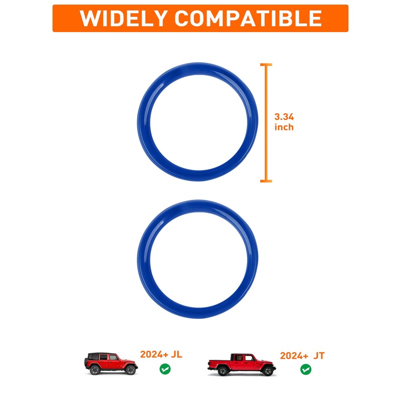Savadicar HVAC Air Vent Trim Covers for 2024+ Jeep Wrangler
