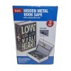 itek Hidden Metal Book Safe Diversion Storage Box Home Anti