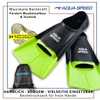 Aqua Speed Short Flippers For Adults And Children, High Tech