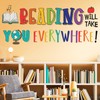DECOWALL DS9-8092 Reading Corner Wall Stickers Decals Décor Classroom Kids