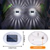 LYHOPE Solar Fence Lights Outdoor, IP65 Waterproof Solar Lights for