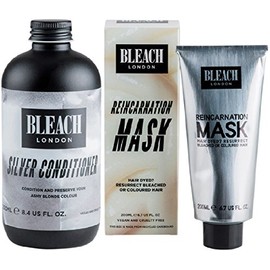(2 Pack) Bleichen London Silber Klimaanlage X 250 ml & Bleichen London Reinkarnation Maske X 200 ml