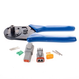 Deutsch 2 Pin Solid Contact Complete Connector Kit w/Crimper