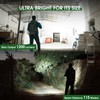 Rechargeable Flashlights 1200 Lumens EDC Flashlight, AA Pocket Flashlight High